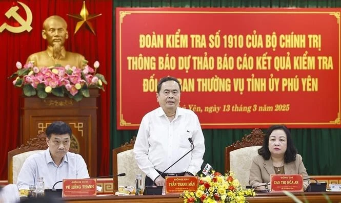 National Assembly Chairman Tran Thanh Man speaks at the event. (Photo: VNA)