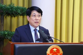 State President Luong Cuong addresses the meeting (Photo: VNA)