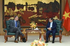 Prime Minister Pham Minh Chinh meets with EDF's Senior VP Government and International Affairs Erkki Maillard in Hanoi on March 12, 2025. (Photo: VNA)