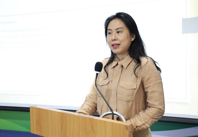 ITPC Deputy Director Ho Thi Quyen speaks at the seminar. (Photo: VNA)