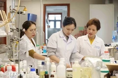 Deputy General Director of Sao Thai Duong Company Nguyen Thi Huong Lien owns 14 patents for herbal medicines (Photo: VNA)