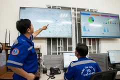 The 115 Emergency Centre in coordination with the HCM City Department of Information and Communications has a software system that automatically dispatches ambulances to the most needy locations. (Photo courtesy of the centre)