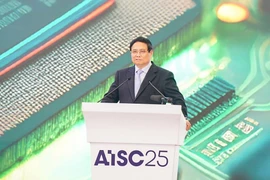 Prime Minister Pham Minh Chinh speaks at the policy forum “Taking the Lead: Vietnam’s Proactive Strategy for Semiconductor & AI Advancement in the New Era” on March 14. (Photo: VNA)