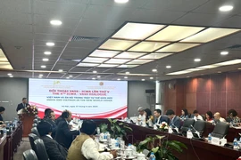 Participants at the 5th annual dialogue between the Vietnam Academy of Social Sciences (VASS) and the Indian Council of World Affairs (ICWA). (Photo: VNA)