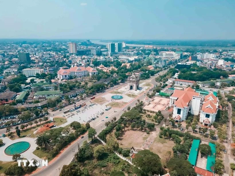 A corner of Vientiane capital of Laos. (Photo: VNA)